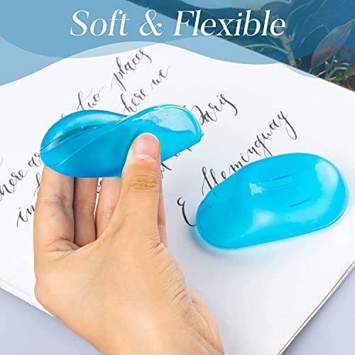 Estink Estink 2pcs Ear Cover Protector, Blue Ear Guard Waterproof Ear Cover For Shower Hairdresser Ear Protectors for Salon Home Use 1.8x3.1in