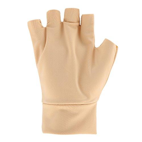 Magideal MagiDeal Magnetic Anti Arthritis Health Compression Gloves Fingerless Glove