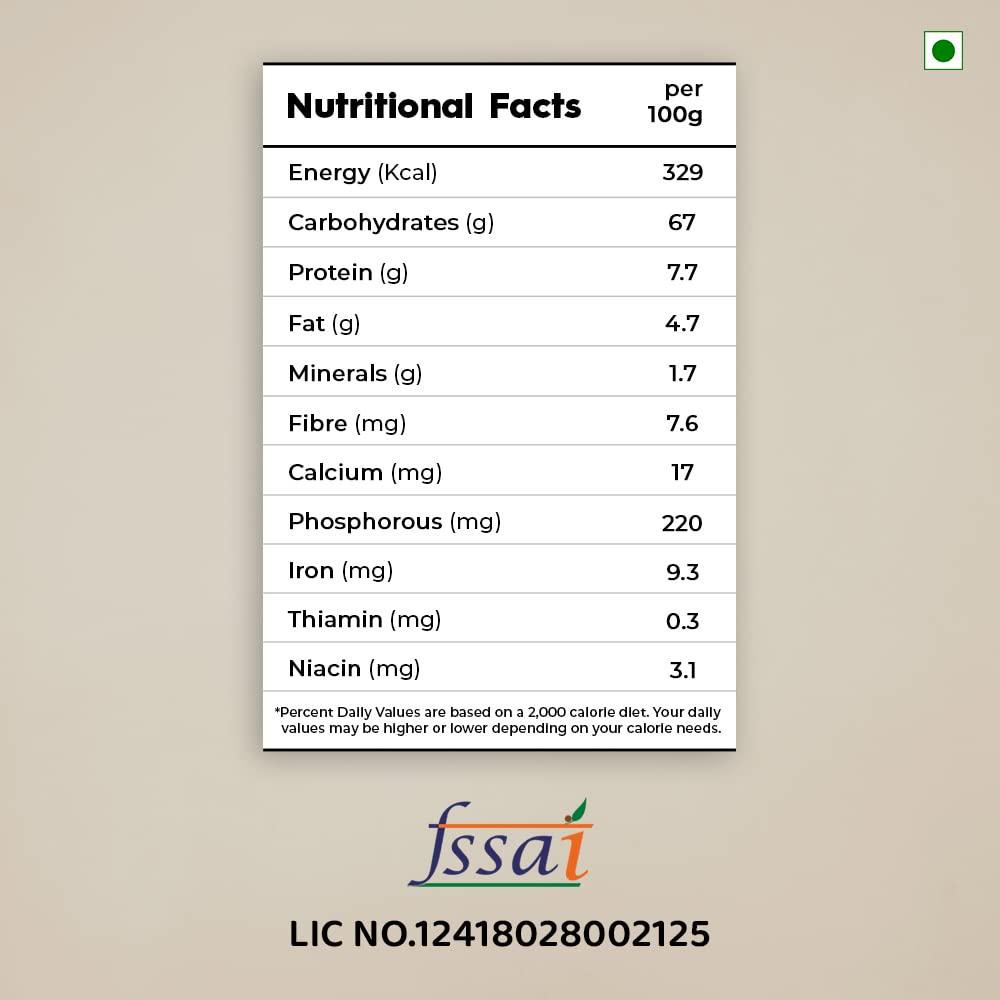 B&B Organics B&B Organics Little Millet Flour (5 kg)/Certified Organic/Saamai Mavu/Soaked & Grinded