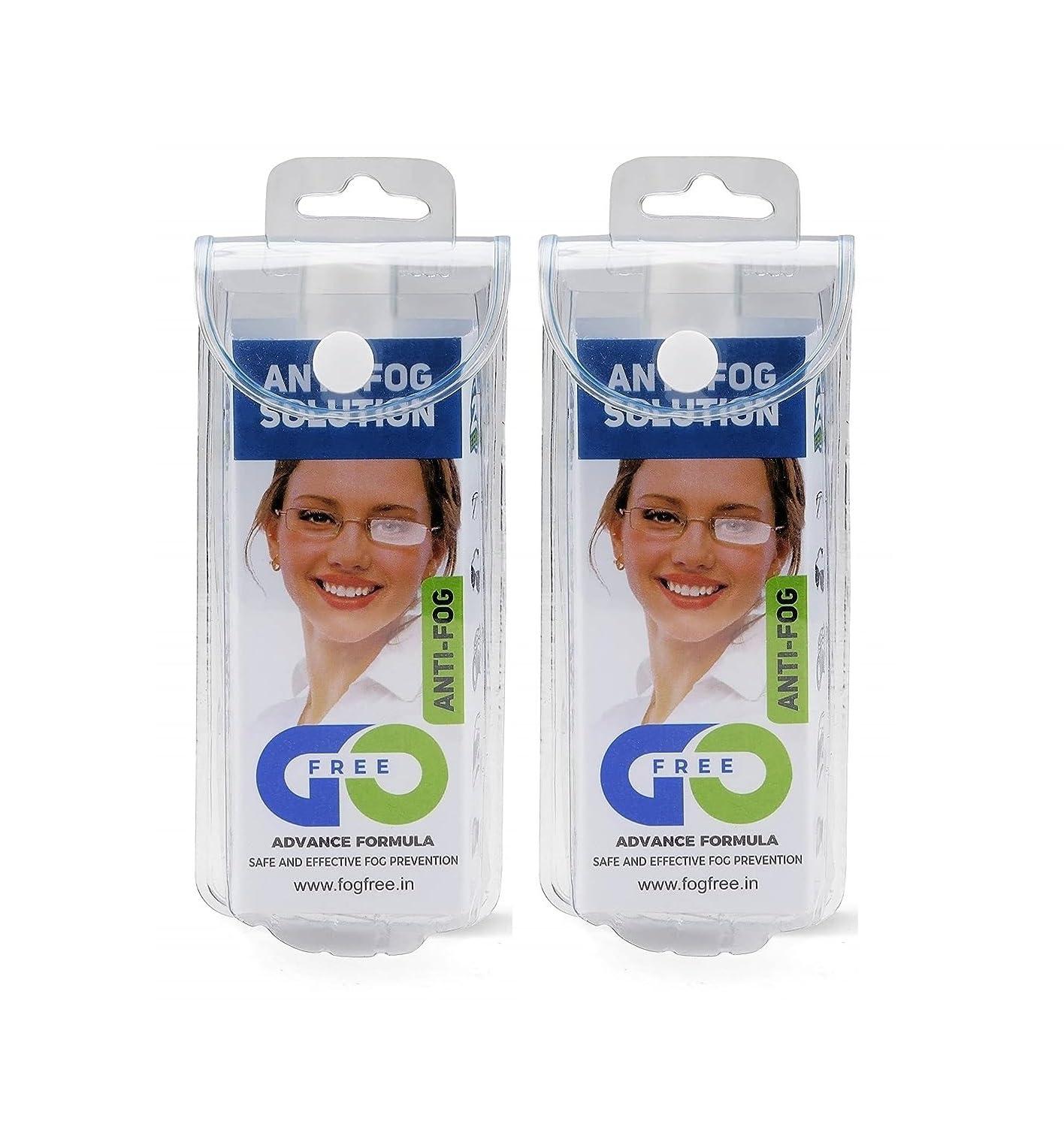 GOFREE GOFREE Anti-Fog Spray Kit With Cleaning Cloth For Spectacles, Glasses, Camera Lens Patented & Advanced Formula Solution (30 ML) Effective Up to 24 Hrs - (Pack Of 2)