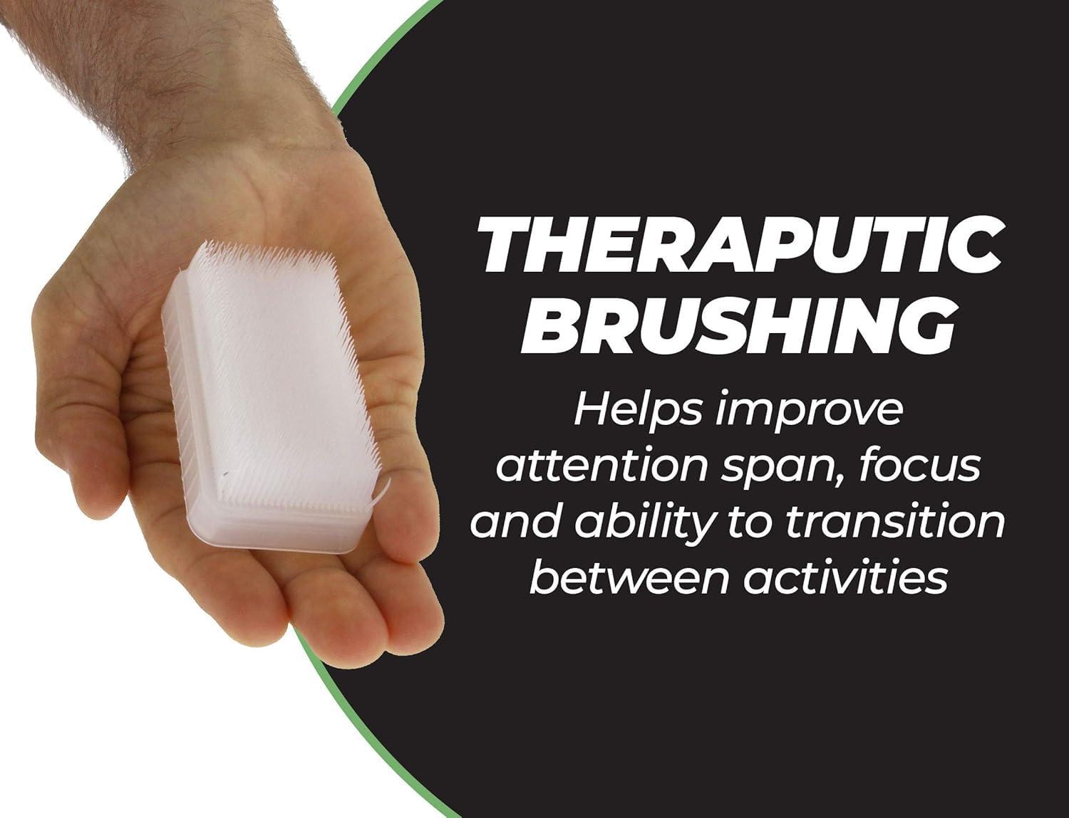 Generic HELP THEM SHINE Therapressure Brush (small size) For Wilbarger Protocol Therapy|Sensory Brush For Occupational Therapy And Stimulating Bristle Brush|Soft And Flexible Brush (Pack of 1)