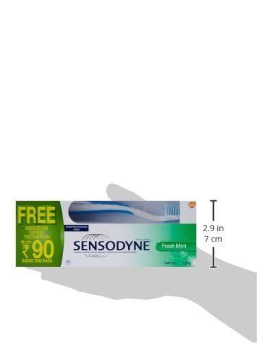Sensodyne Sensodyne Sensitive Toothpaste Fresh Mint - 130 G Relieves,Cold Relief,Freshness,Freshening,Clean Plus Free Expert Sensitive Toothbrush