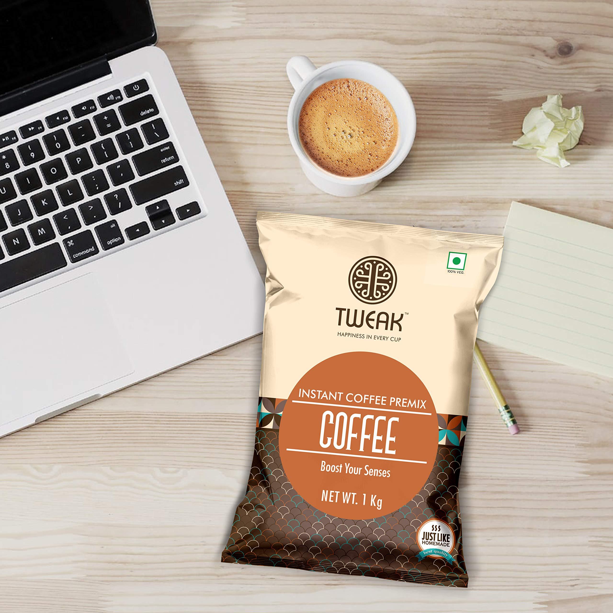C.B.SHAH & CO. TWEAK Instant Coffee Premix 1 kg Pack (Combo Pack of 3 Packetx 1 kg each). Make approx 62 cups of 100ml from 1 kg.