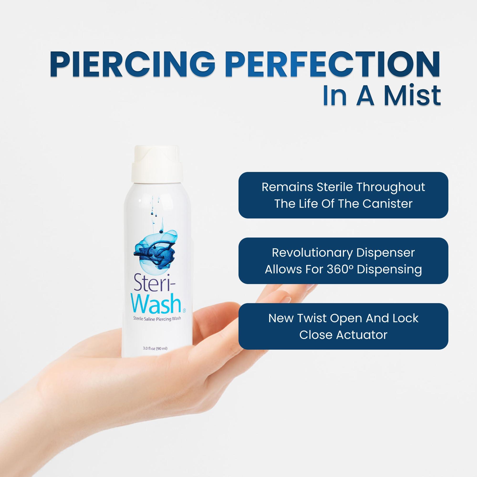 STERI - WASH STERI - WASH Steri-Wash Aftercare Piercing Spray 3 Oz