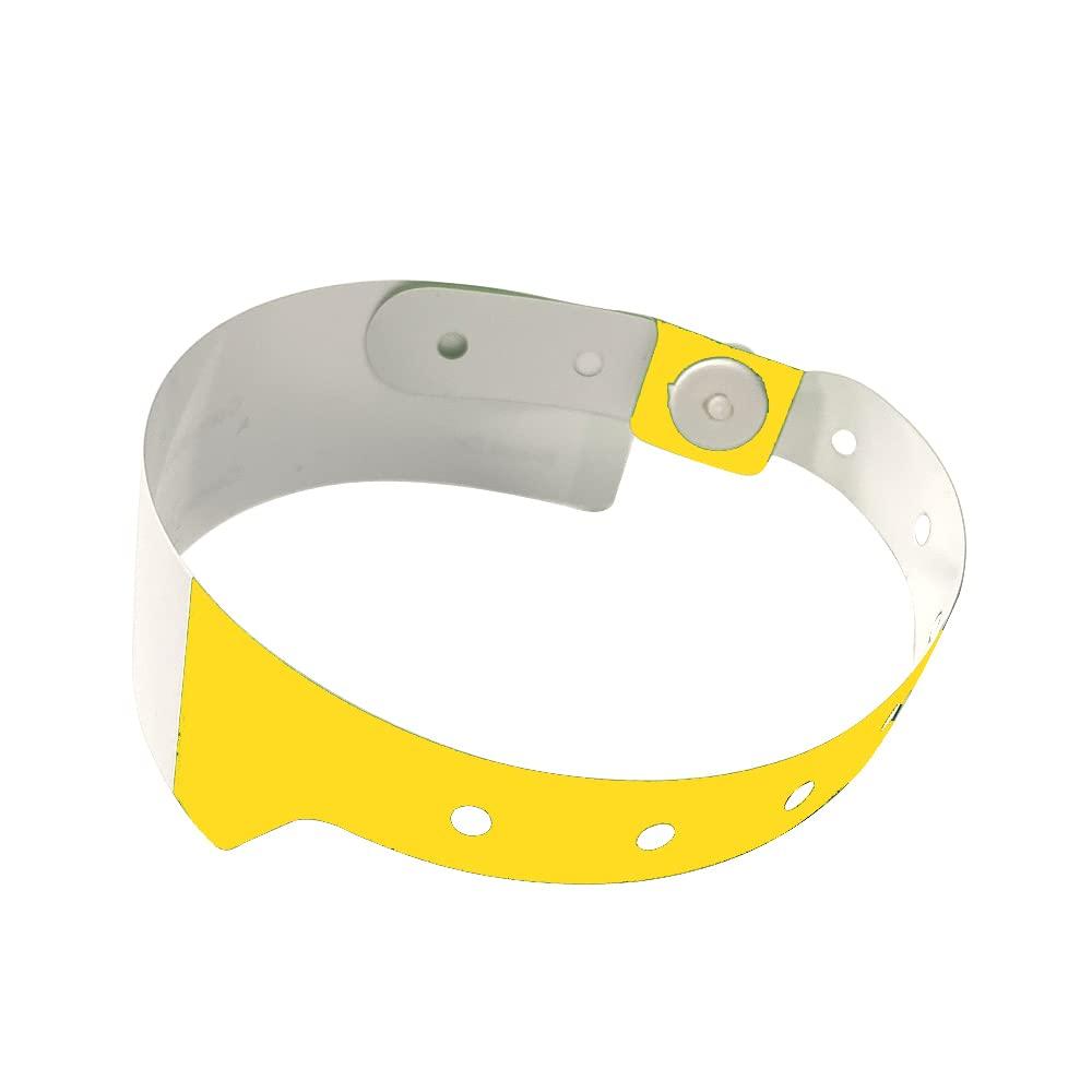 Cambia ID Band for Hospital, Patient Identification Band Adult (Yellow) Pack of 100 Pcs.