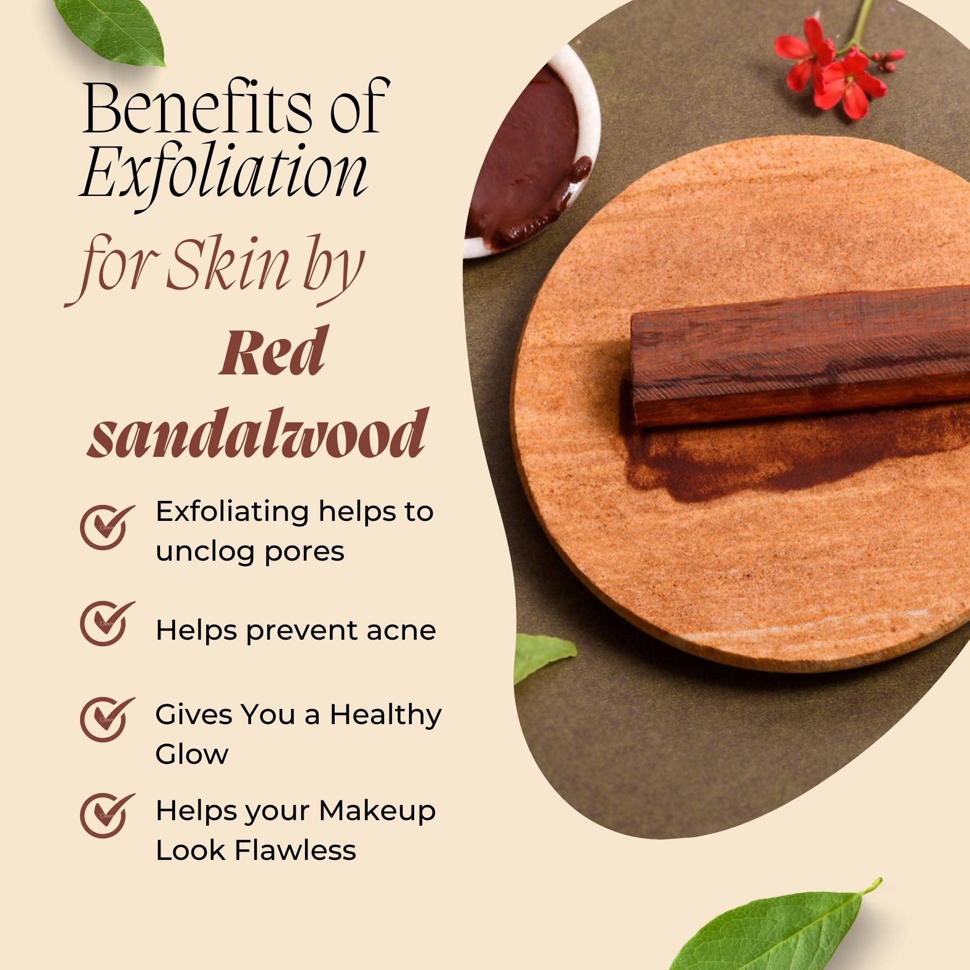 RDK RDK Pure Quality Red Sandalwood Stick Natural Lal Chandan Wood for Religious Usage and Healing Purpose 20-30 Grams (Pack of 3)