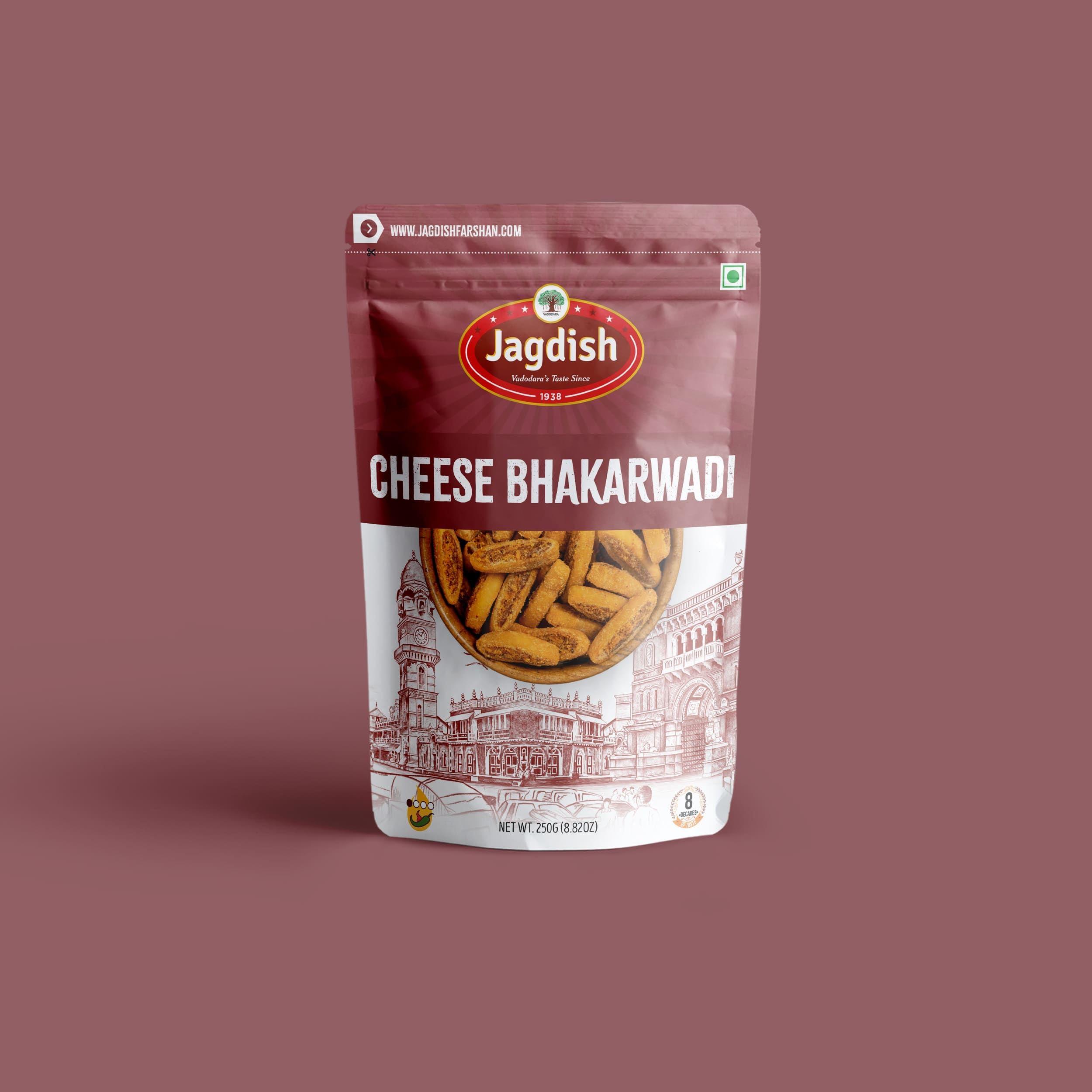 Jagdish Farshan Jagdish Farshan Cheese Bhakharwadi Namkeen || 500 GMS Pack of 2