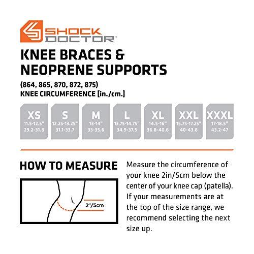 Shock Doctor Shock Doctor Knee Compression Sleeve with Open Patella Coverage, Senior Large