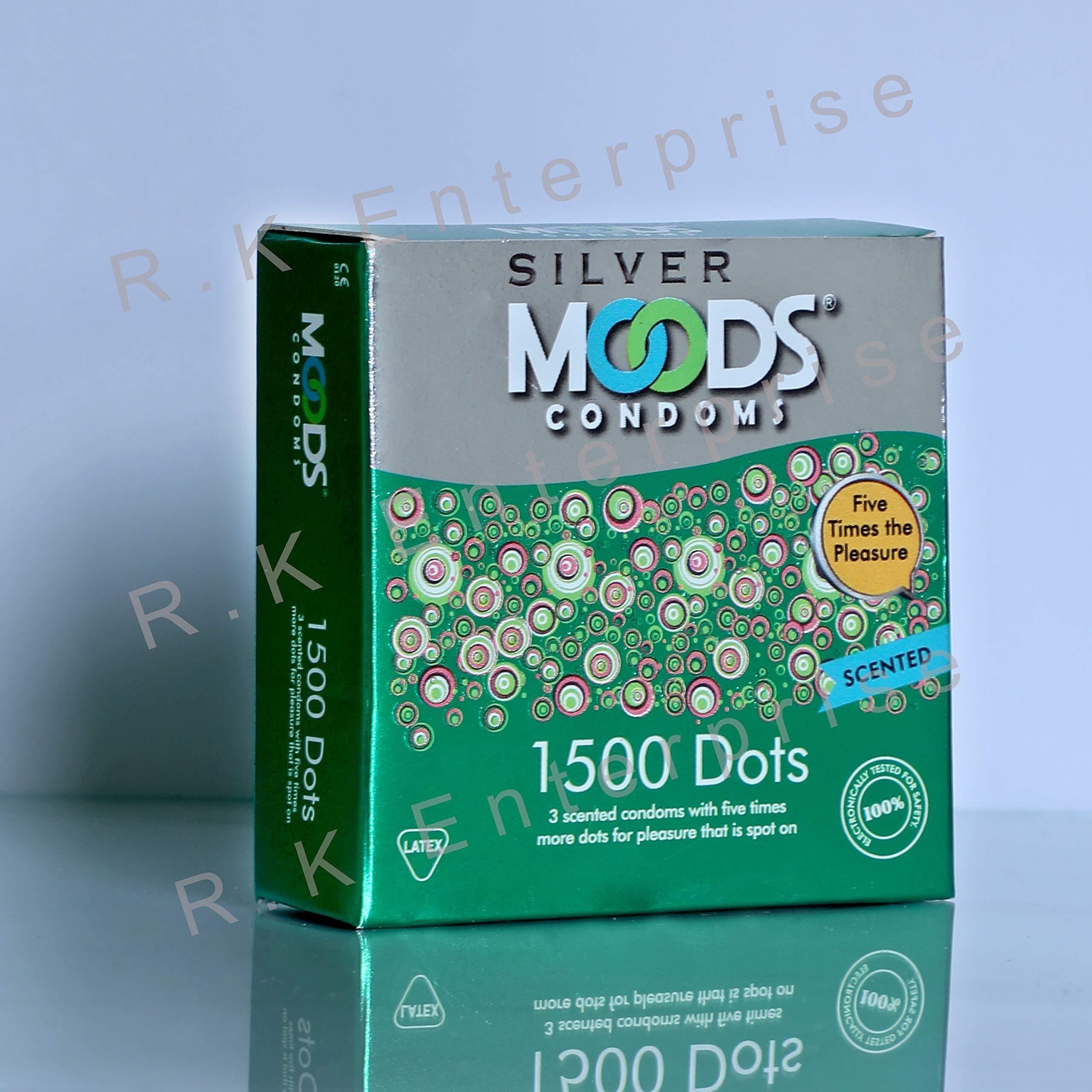 MOODS MOODS Men Condom Silver Range Variety Combo Pack (1500DOT 3s + JOYRIDE 3s + ELECTRIFY 3s) (3Pack 9s)