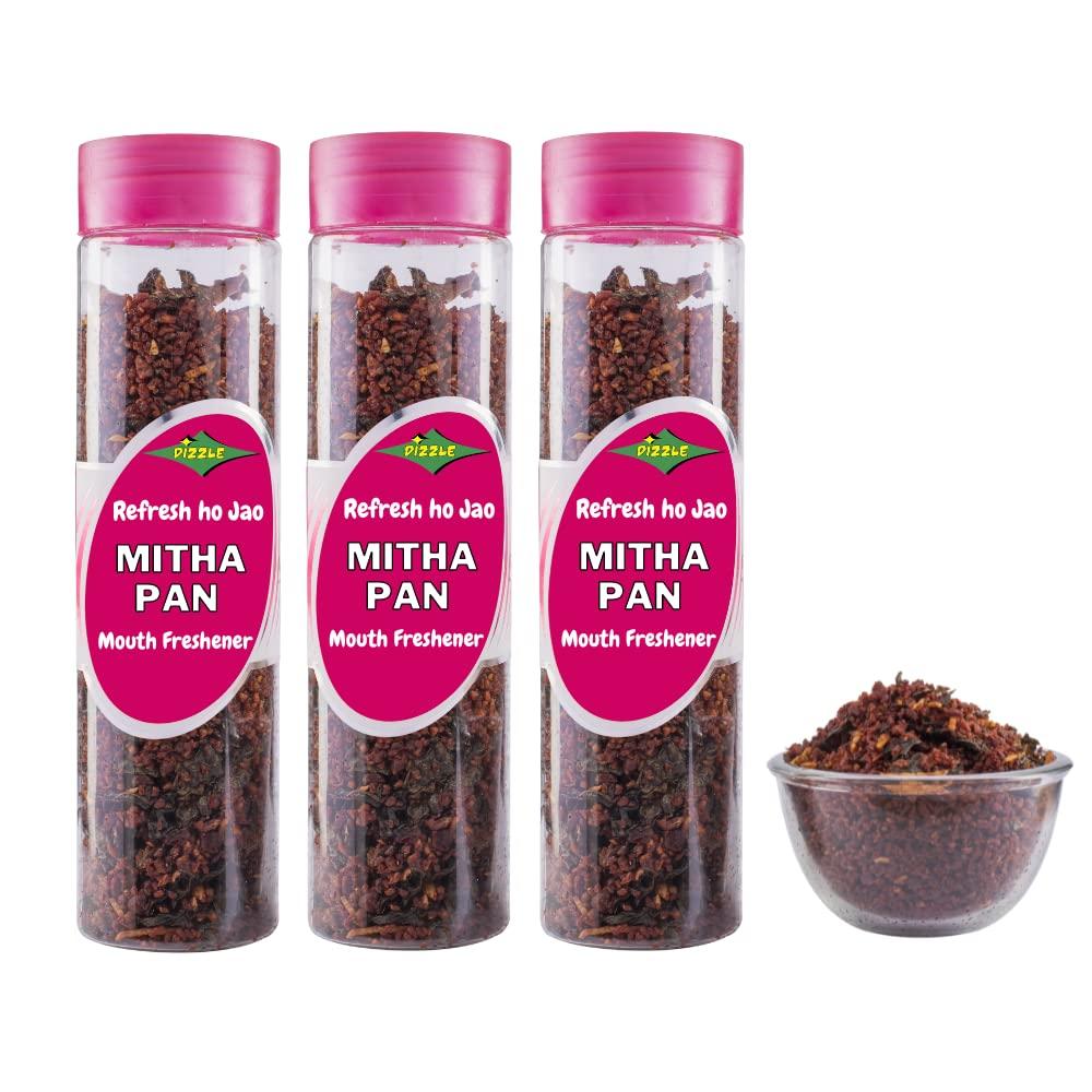 DIZZLE Dizzle Supari Mouth Freshener Mitha Pan (140 gm) (Pack of 3)