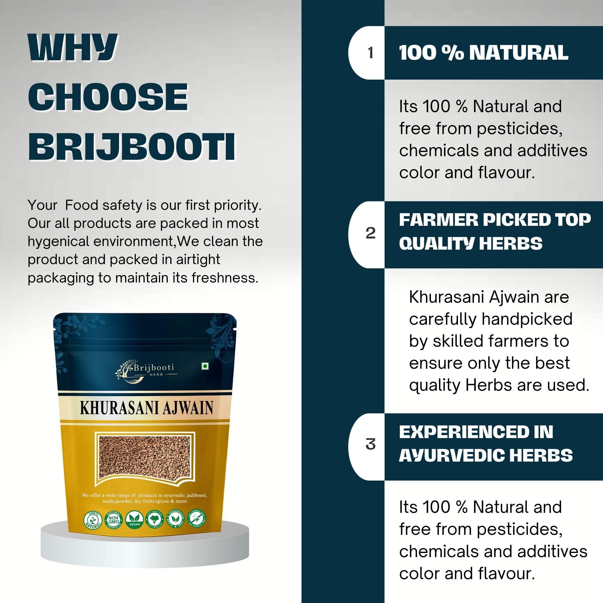 Birju Mahavir Birju Mahavir 100 GR KHURASANI AJWAIN/HY OSCYAMUS NIGER/BLACK HENBANE (BMKB)