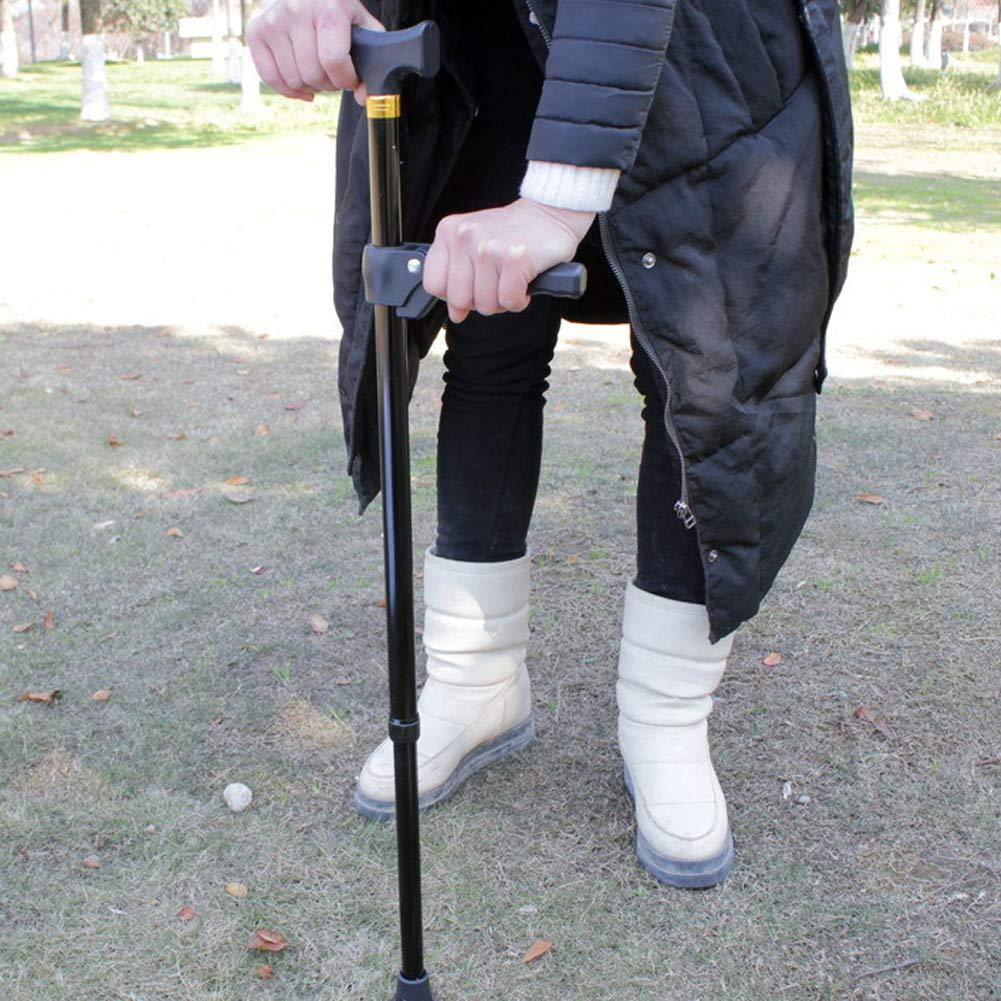 Brrnoo Walking Cane Handle Replacement, Walking Stick/Cane Auxiliary Handles for 22mm Tube Diameter, Comfortable Extra Stability Base Mobility Aid for Men Women and Seniors