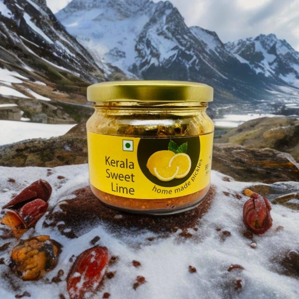BB PICKLES BB PICKLES Homemade Goan Mango Chunda/Kerala Sweet Lime/Khatta Meetha Mango Pickle Authentic Recipe and Taste (Pack of 3 Jar 300g Each)