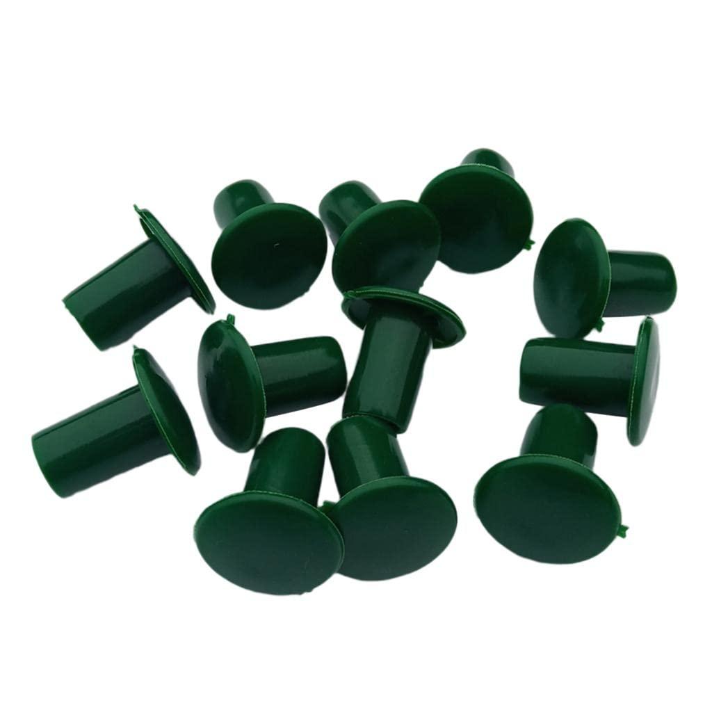 IVELECT 12pcs Durable Plastic Safety Garden Cane End Caps Bamboo Protectors