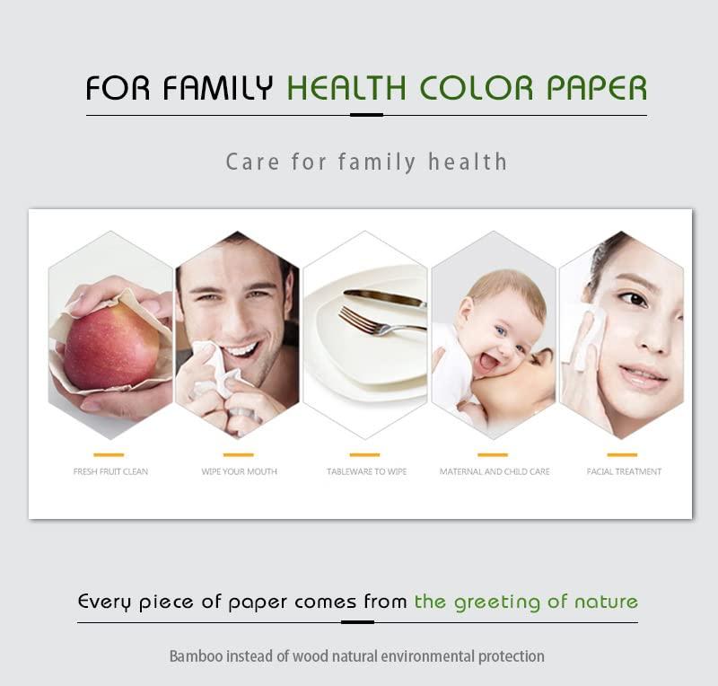 Orange Paper Orange Paper 3 Ply bamboo pulp Facial Tissue Soft Pack, Car Tissue Refill, Disposable Facial Tissues, Face Towel, Tissues Travel Size Pack for Car, 70 Pulls per pack (Pack of 5)