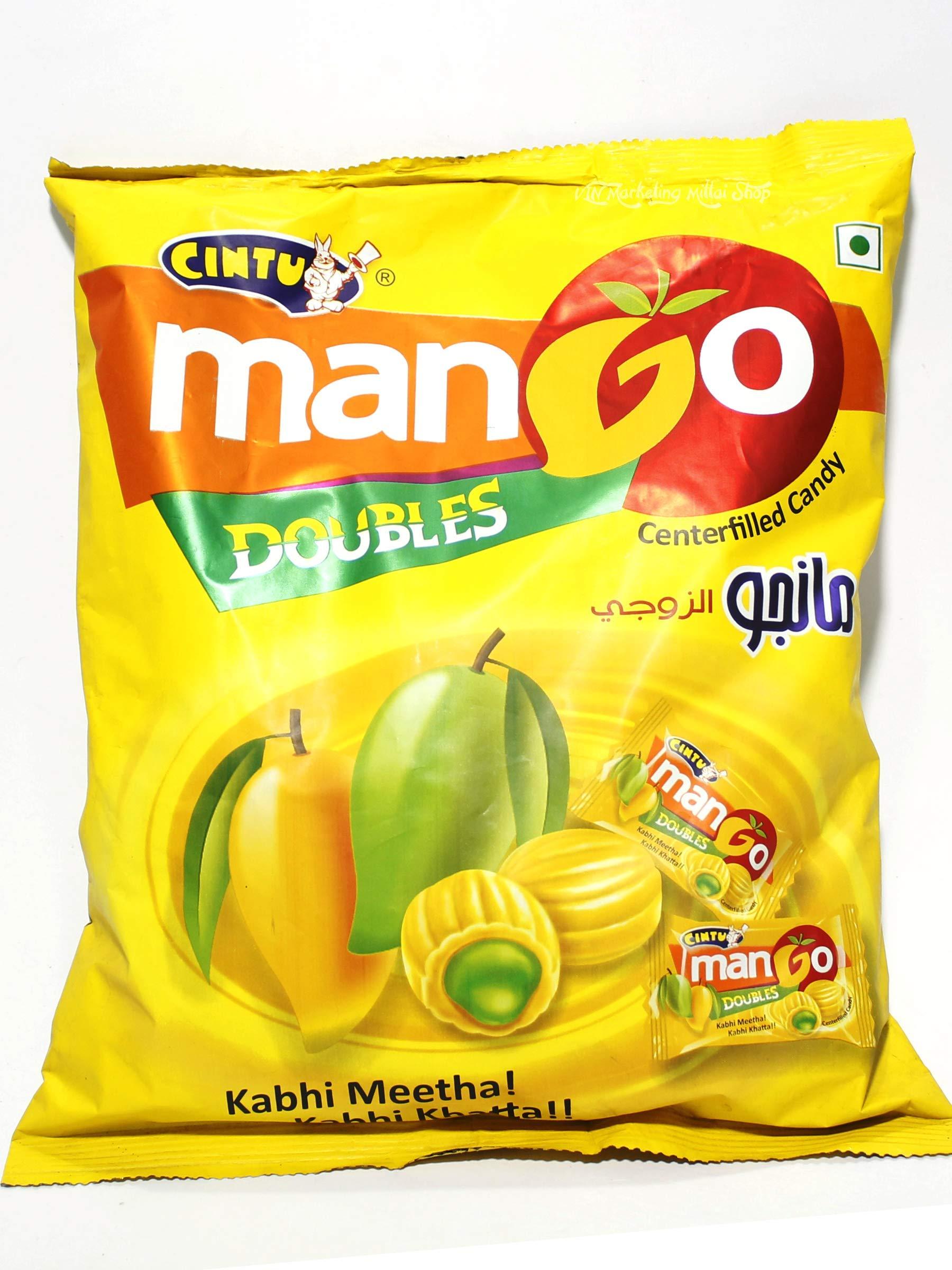 Cintu CINTU 20 Packs - Mango Chatpat Candy | Pack of 160 Pieces + Mango Doubles Center-filled Candy | Pack of 150 Pieces