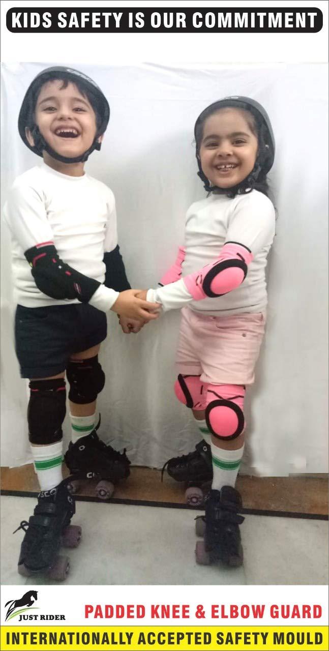 JUST RIDER JUST RIDER Skating kit for Kids (Pink, Small- 5-10 Year)