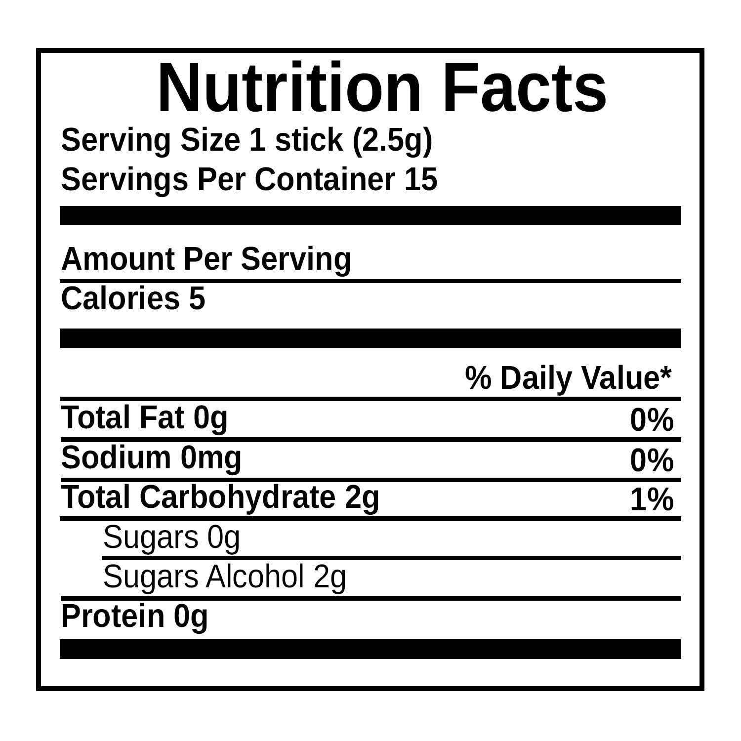 Wrigley's Wrigley's 5 Gum RPM Mint Sugar Free, 15 Sticks, 2.7 g