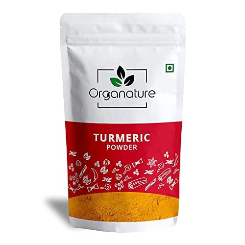Organature Organature Natural Turmeric Powder | Haldi Powder | High High Curcumin Content Haldi Powder | Immunity Booster (400 Grams)