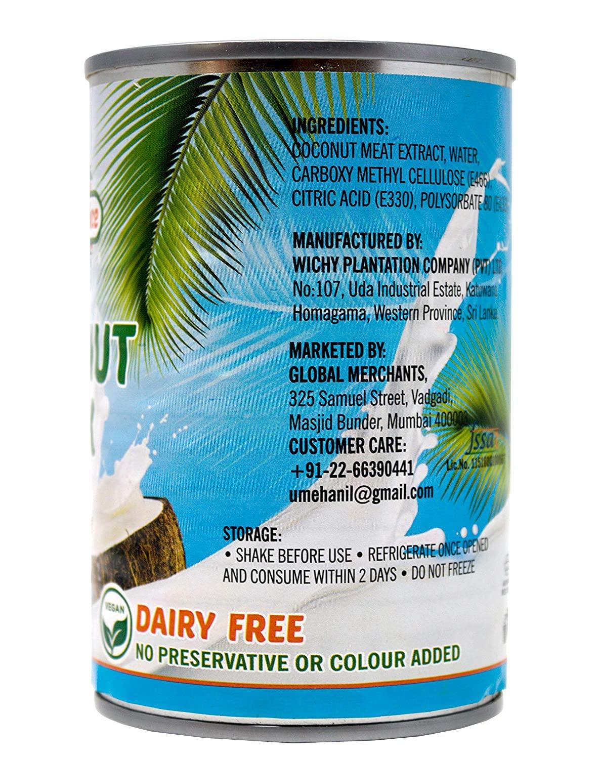 Nature's Spice - Pure as Nature Intended Nature\'s Spice - Pure as Nature Intended Pure & Natural Coconut Milk With 17% Fat Combo Pack Of 2 X 400Ml (800Ml)