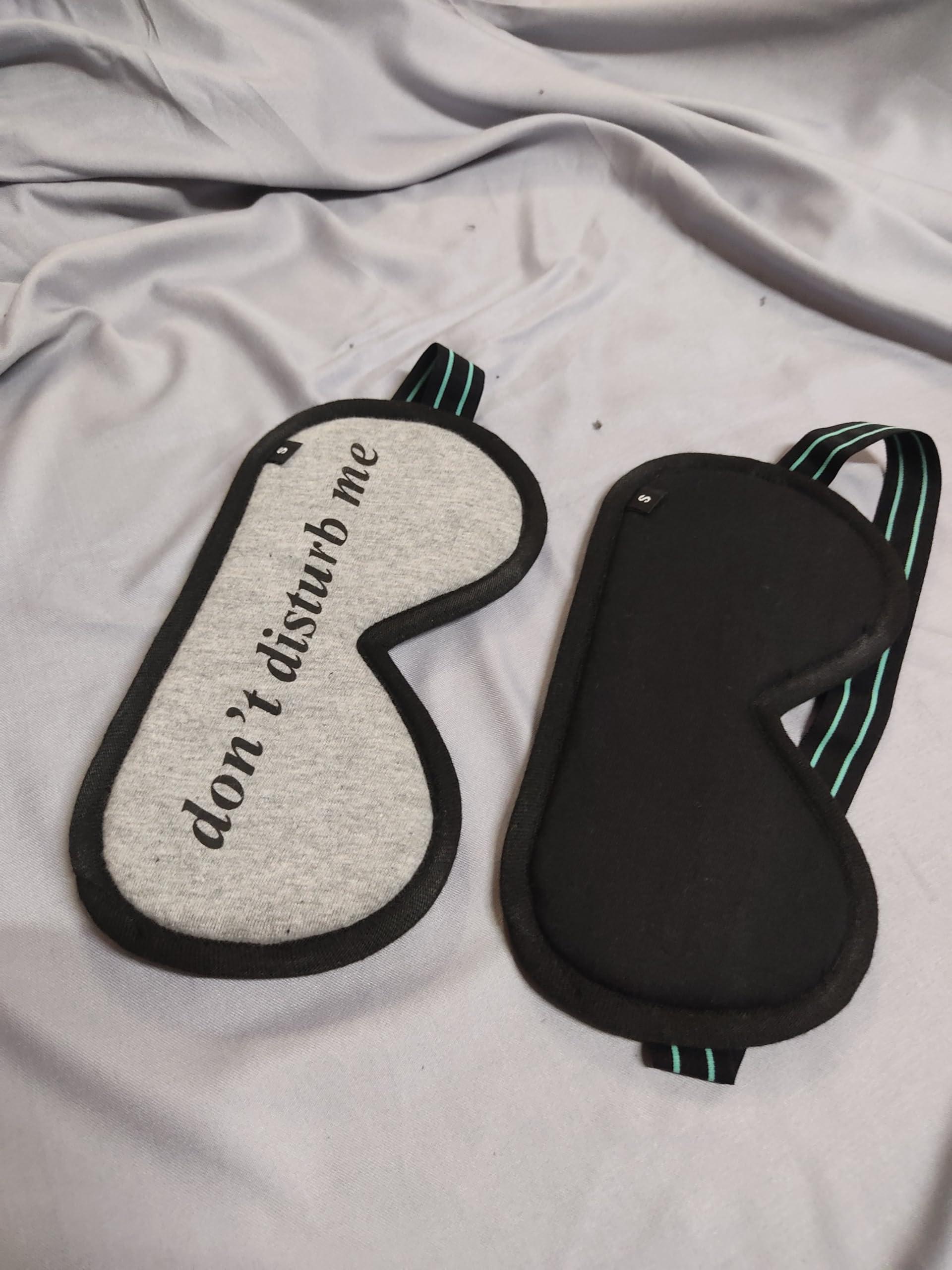 SHOPPAX SHOPPAX Spandex Pack Of 2 Adjustable Sleeping Mask Eye Mask For Travel, Yoga And Meditation,Multicolour