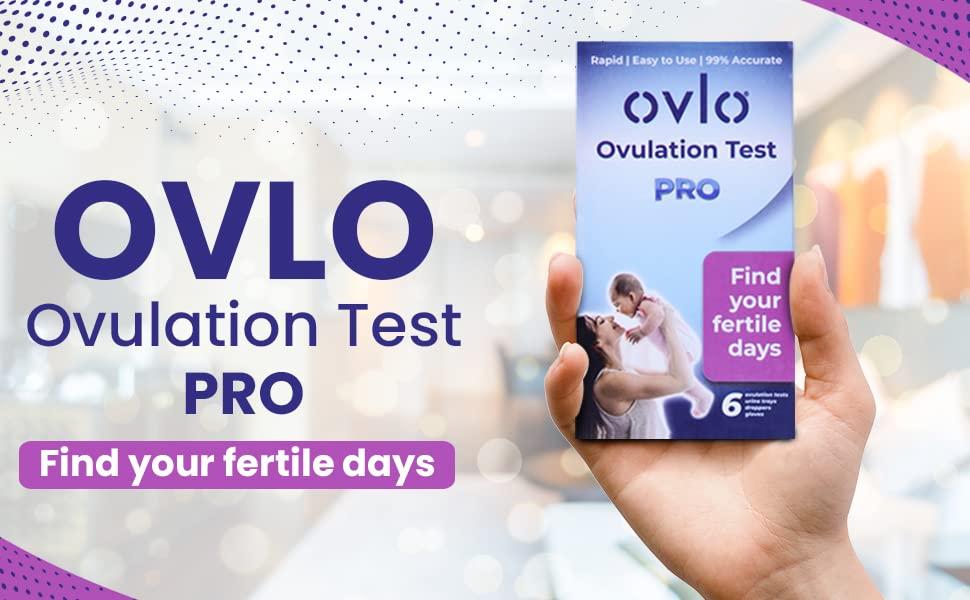 Ovlo Ovlo Pro Ovulation Test Kit - Precision and Confidence on Your Path to Parenthood - 6 Tests, Gloves, Dropper, Urine Tray for LH testing - Free Fertility Tracking App Included