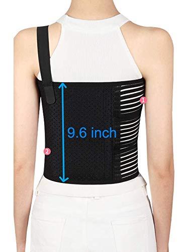 Solmyr Solmyr Rib Brace Broken Rib Belt, Rib Support Brace for Men and Women, Breathable Chest Wrap Belt for Sore or Bruised Ribs Support, Sternum Injuries, Dislocated Ribs Protection, Pulled Muscle Pain