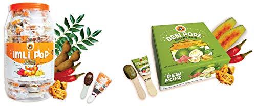 GO DESi GO DESi POPz Candy Combo - Kaccha Aam (40 Pieces) & Imli Pop (100 Pieces)