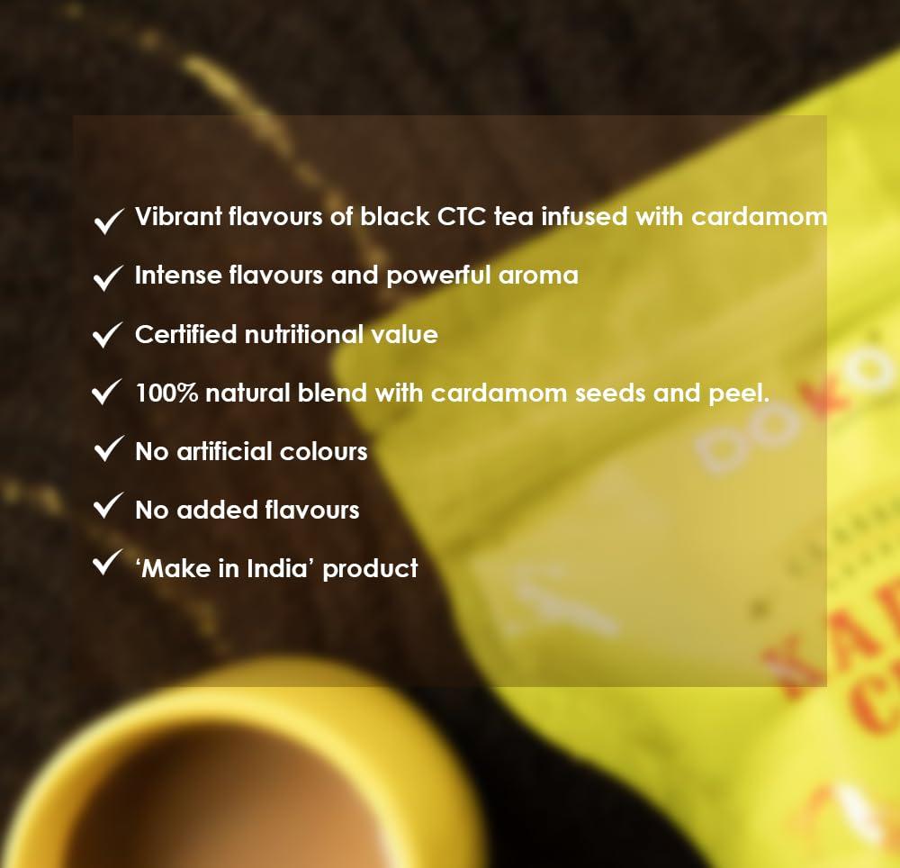 DOKO THE FRESH BASKET DOKO THE FRESH BASKET Doko Classic Kadak Chai Strong Black Tea Granules(900 Gm) Rich In Aroma With Finest Taste 100% Tea Ingredients Blended With Assam Tea Darjeeling&Dooars,Freshness Of Garden