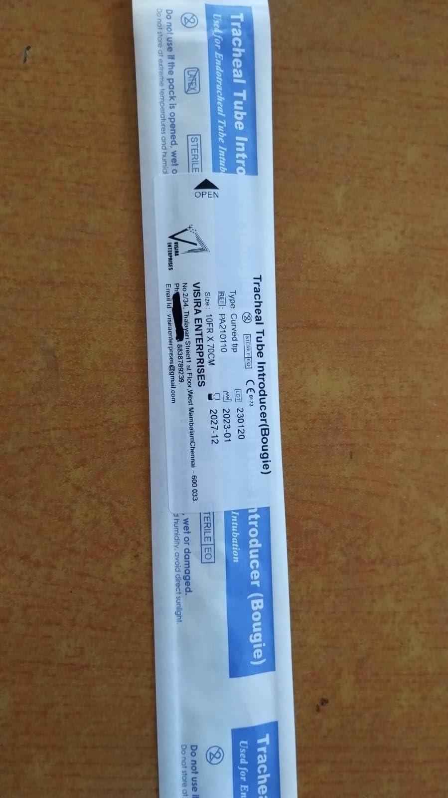 Generic Visira Tracheal Tube Introducer (Bougie) Pediatric