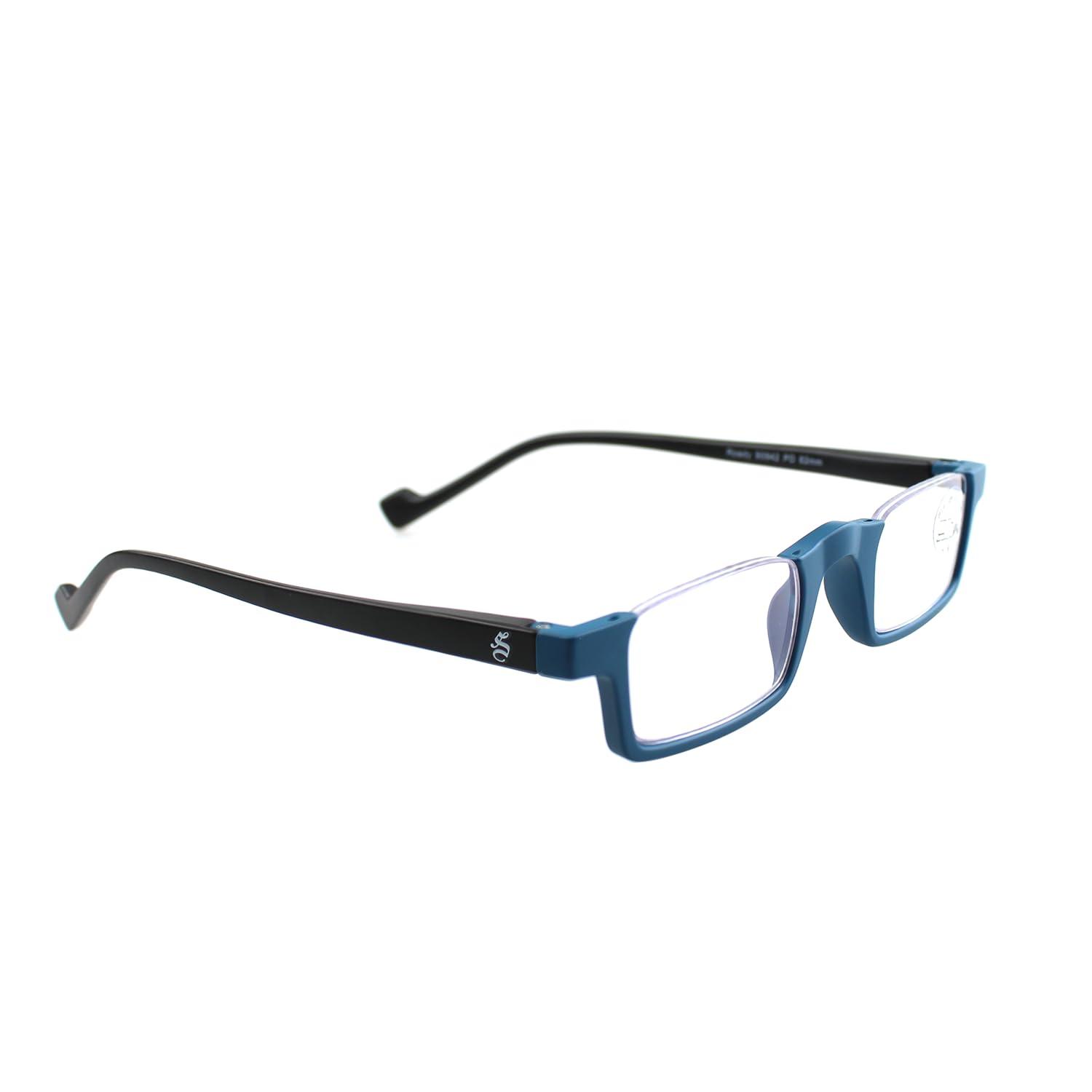 ESPERTO READERS ESPERTO READERS Roady Reading Glasses - Blue Cut Lens With Antireflection & Ultra Light Weight For Men & Women +1.00 to +3.00 Power Half Rim - Blue (+1.75)