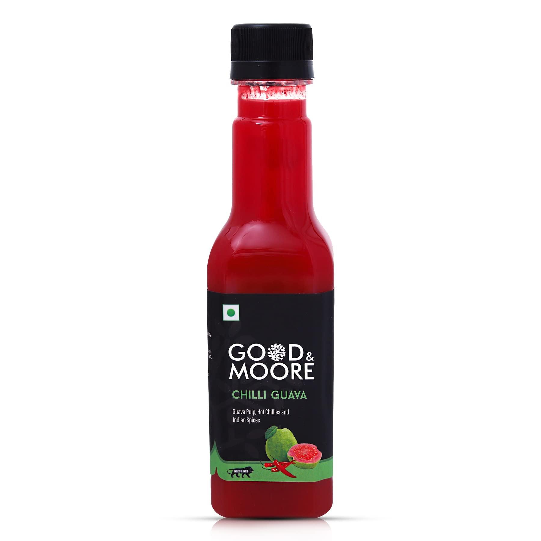 GOOD+MOORE GOOD&MOORE Combo of 2 | Blue Island, Chilli Guava | For Cocktail, Mocktail, Sodas, Ice-teas and more | Concentrated Syrup | Ready to mix | Premium Syrup | (250ml x 2)