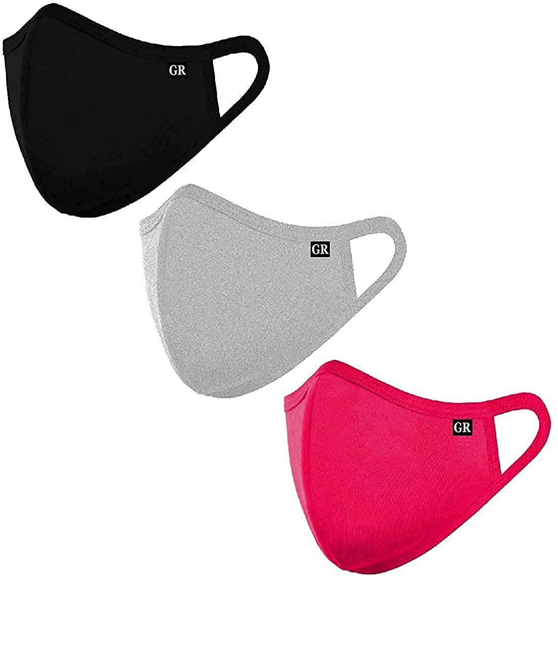 GR DESIGN GR DESIGN Cotton Anti Pollution 3 Layer Reusable Face Mask. (10)