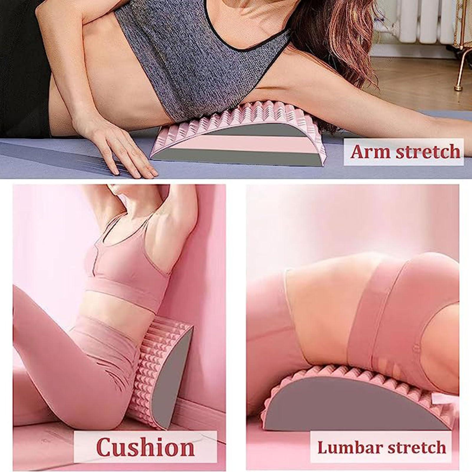 EXNOX Acemend Back Stretcher - Refresh Neck & Back Stretcher, Back Stretcher For Lower Back Pain Relief, Multi-Level Adjustable Spine Board For Herniated Disc & Lumbar Soothing Device (Blue)