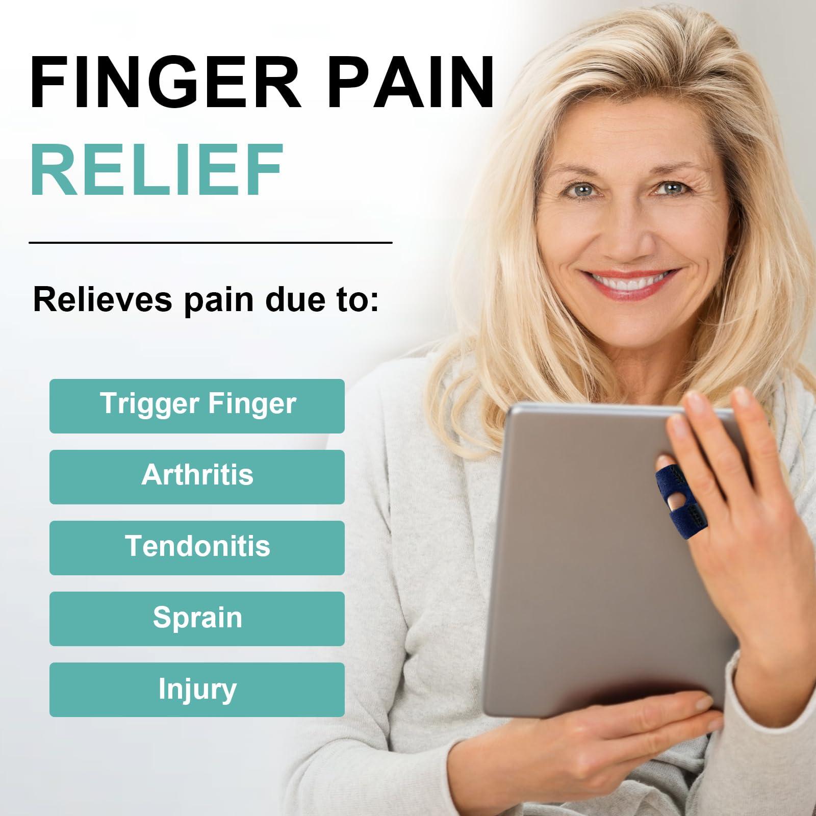 GenetGo GenetGo Little Pinky Finger Splint Brace for Trigger Mallet Finger Broken Finger, 2 Pack