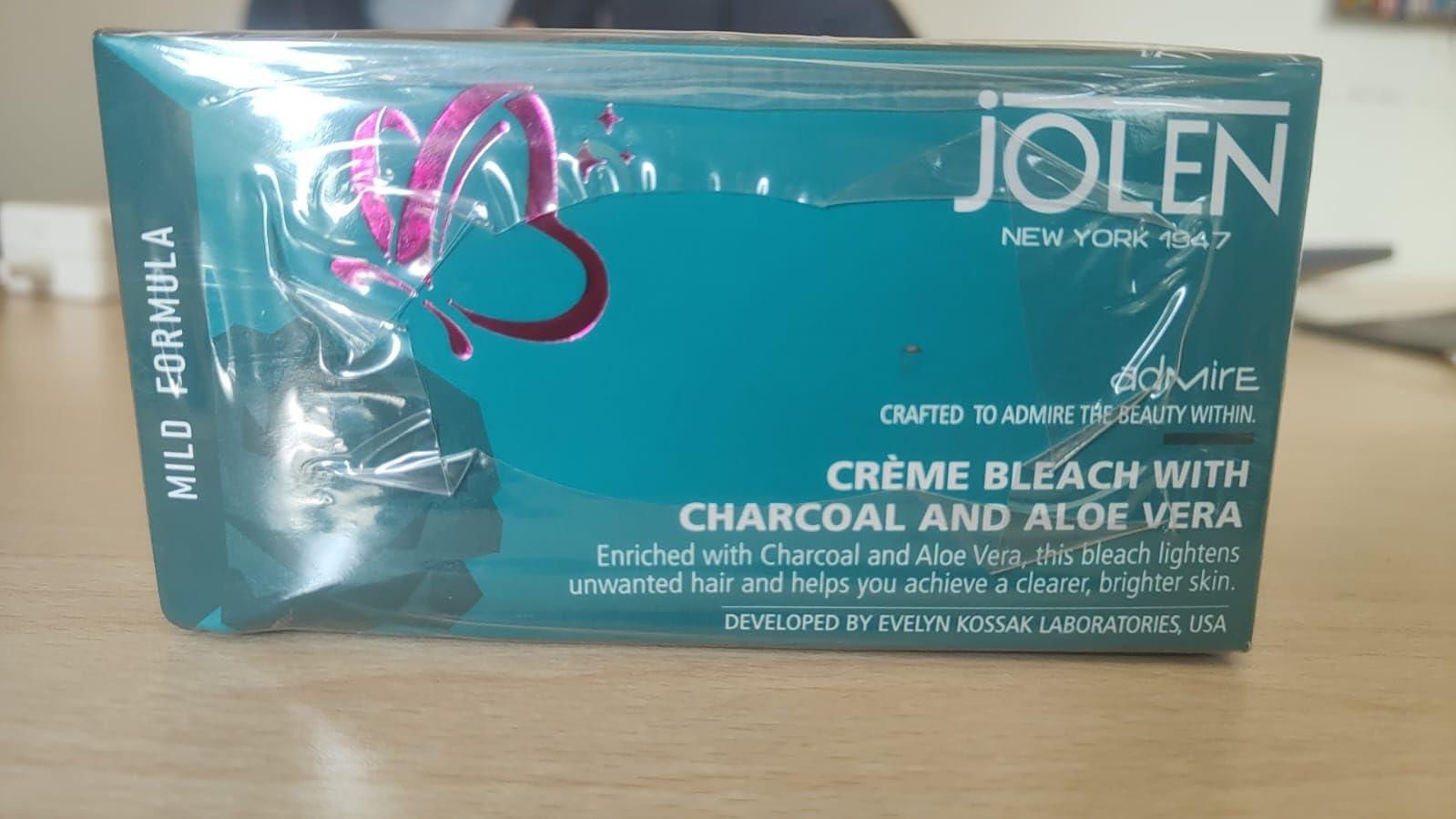 Jolen New York Jolen New York Creme Bleach with Charcoal and Aloe Vera, 247gm