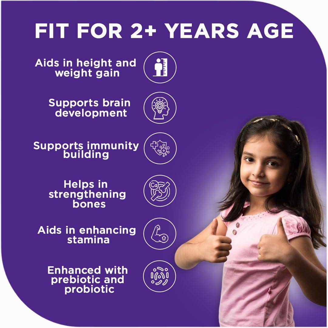 ProToGrow ProToGrow Fitbhim Chocolate Drink with Bhim Banana, Yummy Belgian Chocolate Flavour, 200grams, Pack of 1, Suitable for growing kids.