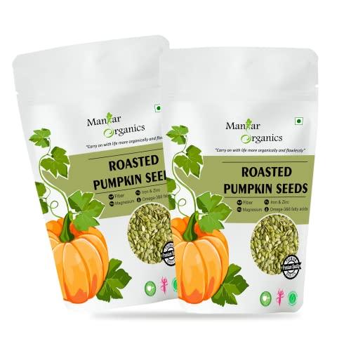 ManHar Organics ManHar Organics Roasted Pumpkin Seeds 2kg for eating - AAA Grade |Protein and Fiber Rich Superfood| (Pack of 2, 1kg each) (2000gm)