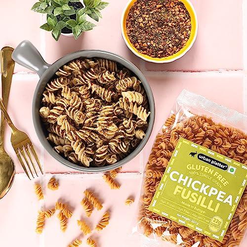 urban platter Urban Platter Gluten Free Chickpea Fusilli Pasta, 200g [100% Single Grain, High in Protein & Fiber, Allergen-Free]