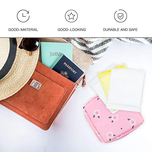 HEALLILY HEALLILY 2pcs Sanitary Napkin Storage Bag Portable Sanitary Napkin Pads Storage Bag with Zipper Pouch for Women and Girls