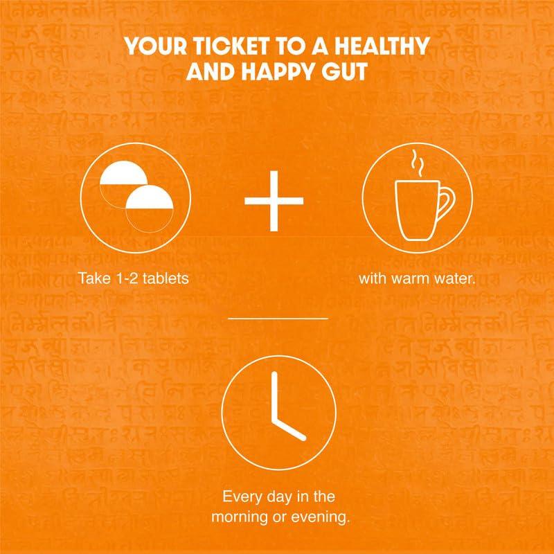 Maharishi Ayurveda Maharishi Ayurveda Gut Health Tablets - 100% Ayurvedic & Natural | Enhance Nutrient Absorption & Digestion | For Overall Gut Health | 60 Tablets (Pack of 3)