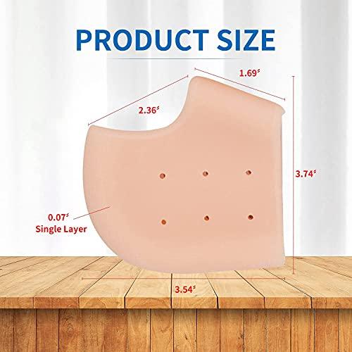 Shoppingekart Heel Pain Relief Products For Women Anti Crack Silicon Gel Heel And Foot Protector Moisturizing Socks for Foot Care,leg pain relief products And Heel Pad for Men & Women(Length Half|Free Size|10 Pair)