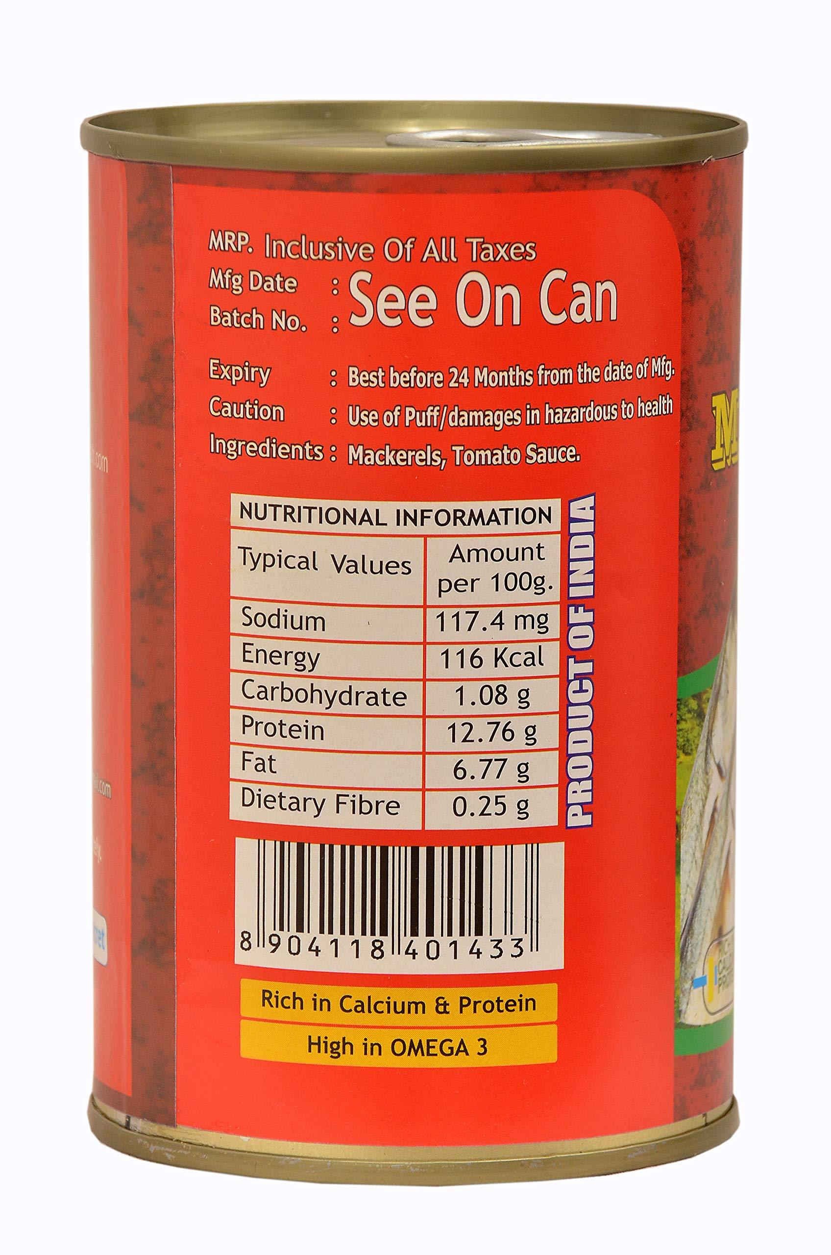 Oceans Secret Oceans Secret - Canned Mackerels in Tomato Sauce, 400g (Pack of 2)