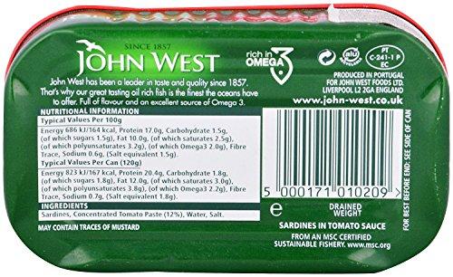 John West John West Sardines in Tomato Sauce, 120g Box