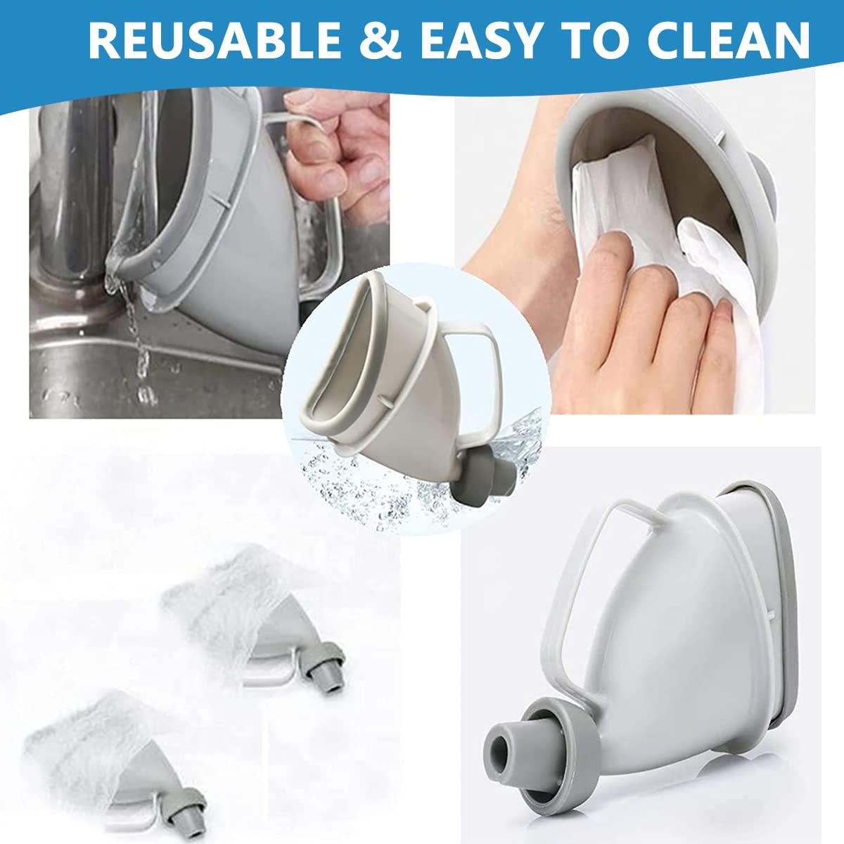 HANNEA HANNEA 4pcs Urine Bags for Men Women, 700ml Outdoor Emergency Car Urinal Pee Bag, Gel Vomit Bag for Travel Traffic Jam Children Patient Pregnant