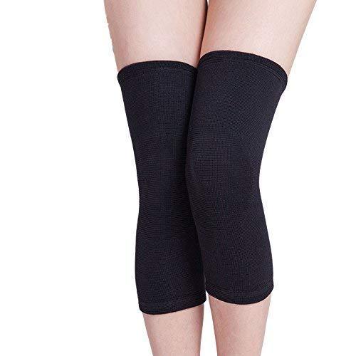 Bandhan Bandhan - Unisex Compression Stockings Pressure Nylon Vein Stocking Knee High Leg Support Stretch Pressure Circulation Stock Black 2 Pair
