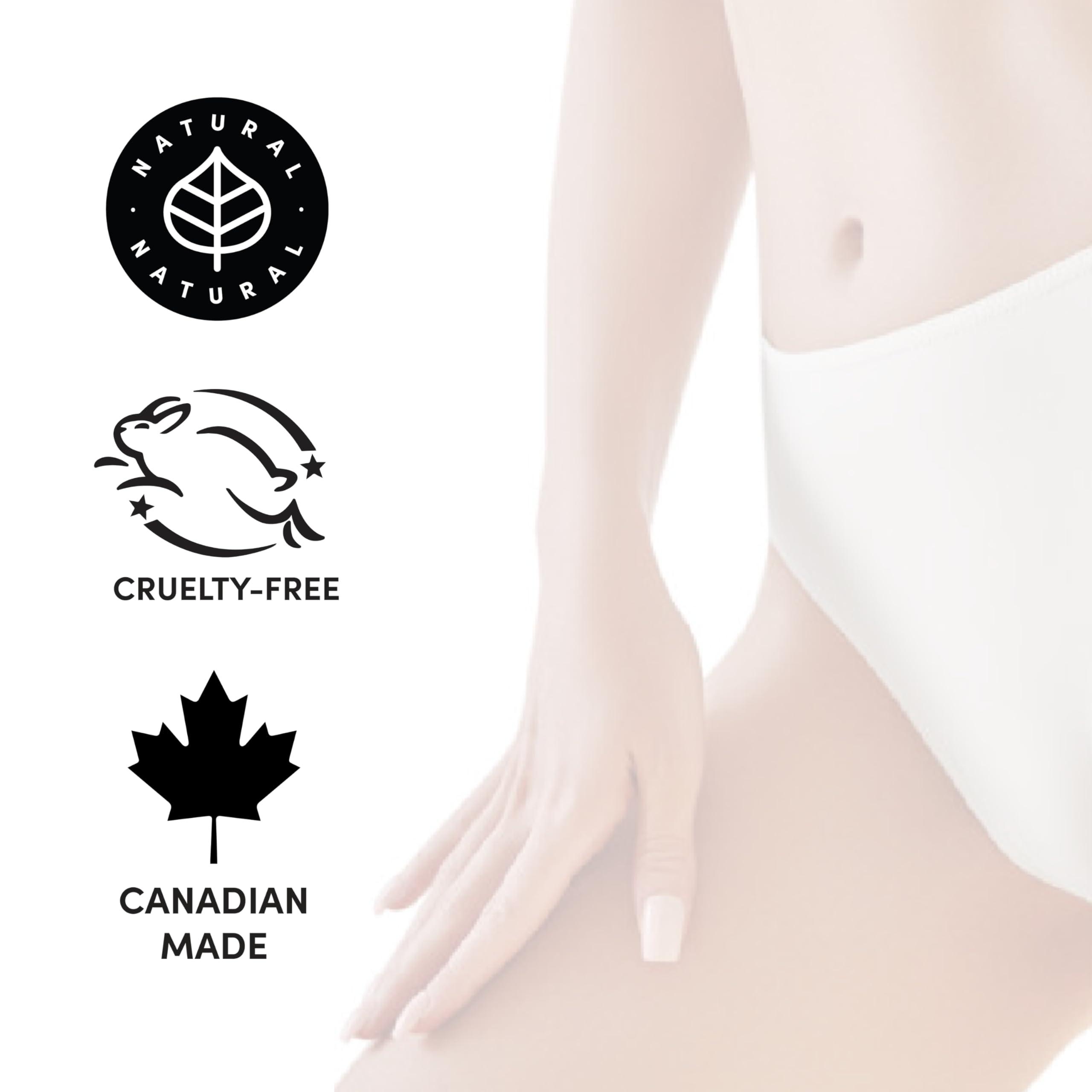 Parissa Parissa Brazilian Hot Wax Kit No-Strips needed and Microwavable for At-Home Hair Removal on Brazilian, Bikini or Underarm, Blue, (PW-HT30)