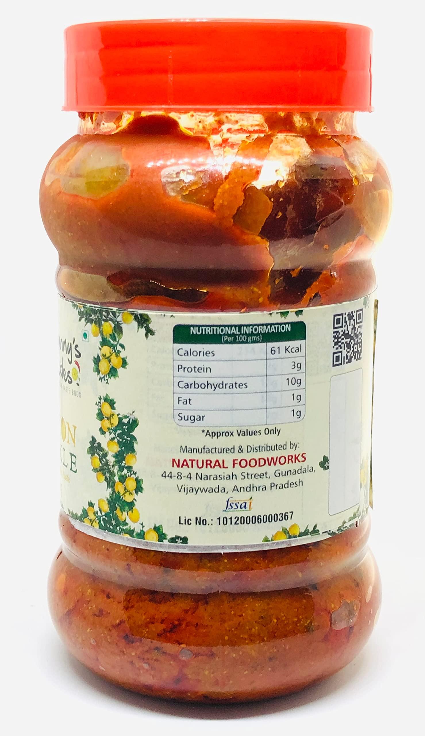 Granny's Pickles Granny's Pickles - Lemon Pickle - Typical Andhra Taste 250 GMS