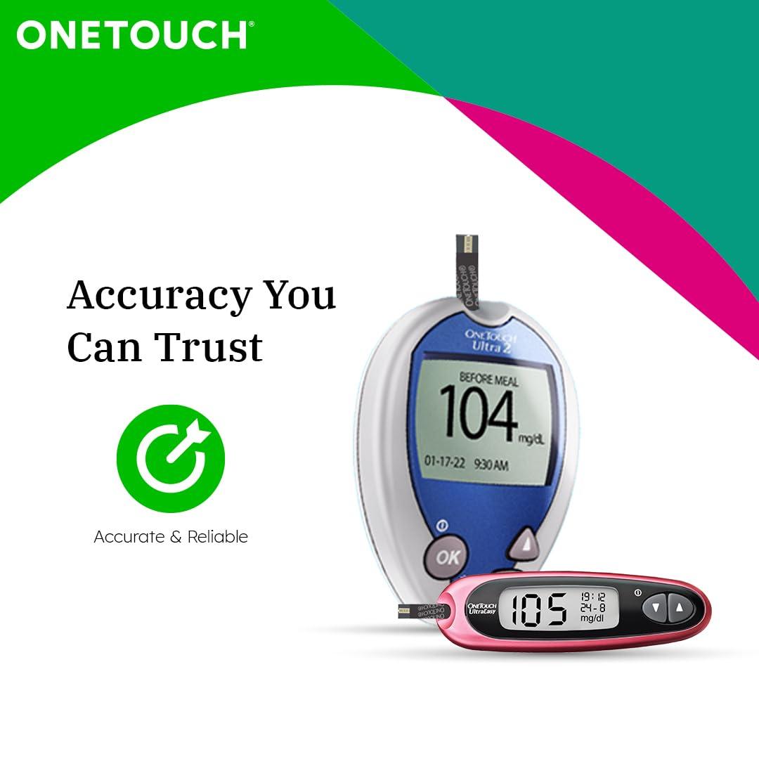 OneTouch OneTouch Ultra Test Strips | Pack of 50 Strips | Blood Sugar Test Machine Testing Strips | Global Iconic Brand | For use with OneTouch Ultra 2 Glucometer & OneTouch Ultra Easy Glucometer