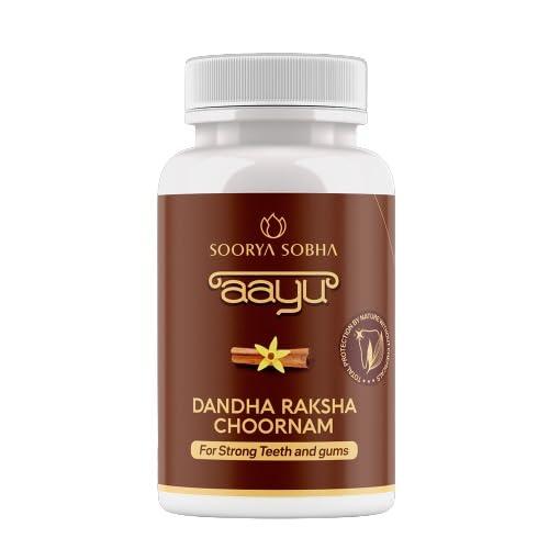 Soorya Sobha Soorya Sobha aayur Dandha Raksha Choornam Tooth Powder For Strong and Healthy Teeth & Gums Herbal Powder For Teeth Herbal Tooth Powder/Sensitivity Relief - 100g (Tooth Powder)